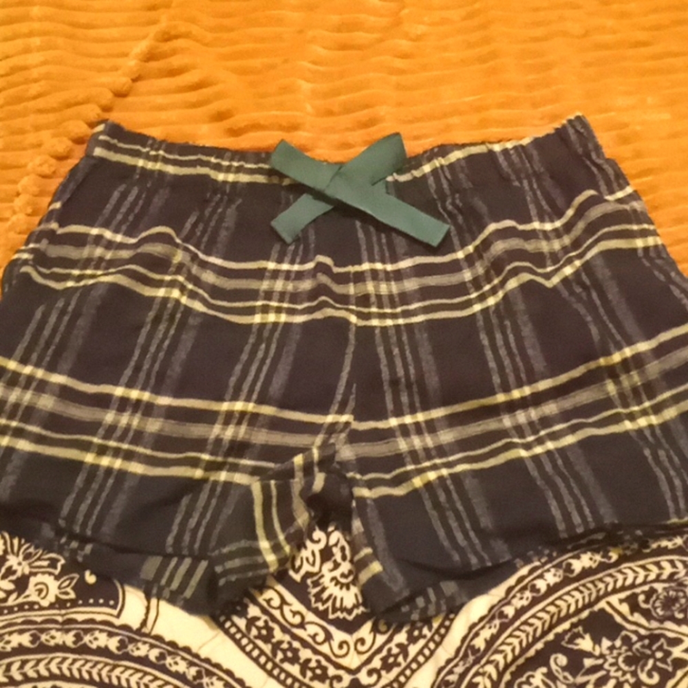 Flannel Pajama Shorts